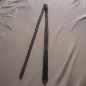 Genuine 1980s leather skinny tie
